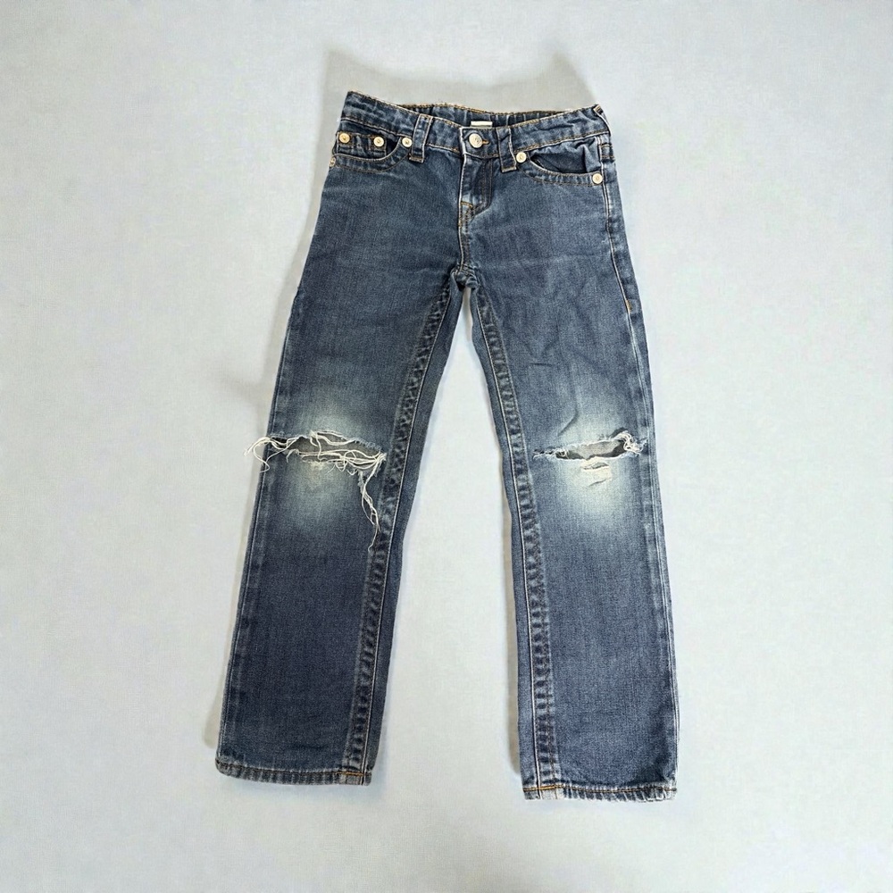 True Religion Kids Distressed Blue Jeans